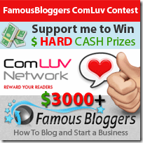 FamousBloggers ComLuv 200x200 thumb Famous Bloggers Largest Guest Blogging Contest! Cash Rewards Totalling Over $3000