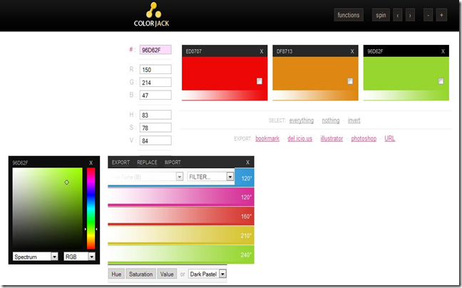 ColorJackColorGenerator thumb 19 Color Palette Generators to Help You Design Like A Pro