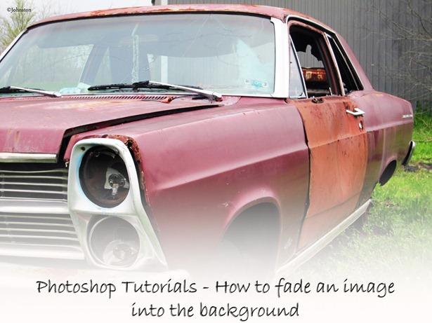 Photoshop Tutorials CS4-CS5: How to fade an image into the background