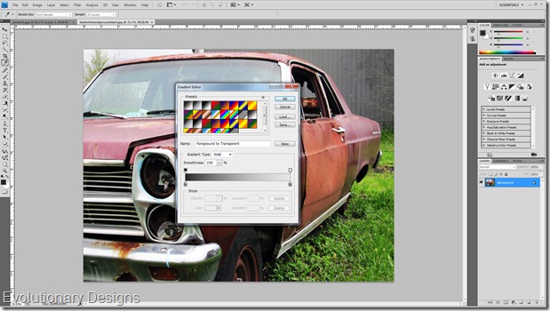 Photoshop Tutorials CS4-CS5: How to fade an image into the background