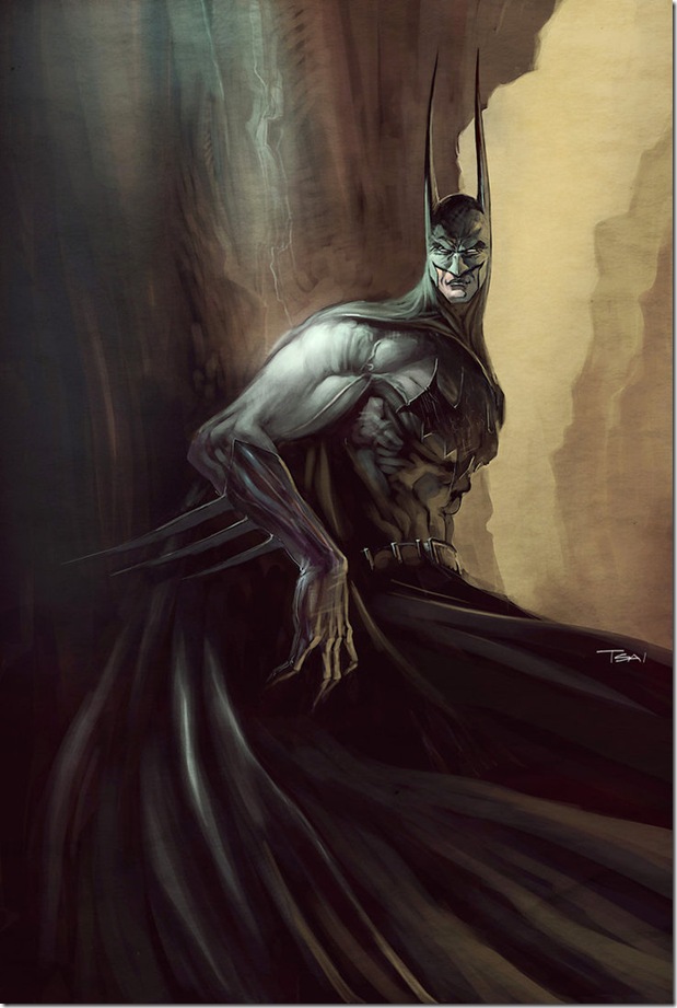 batman digital illustrations