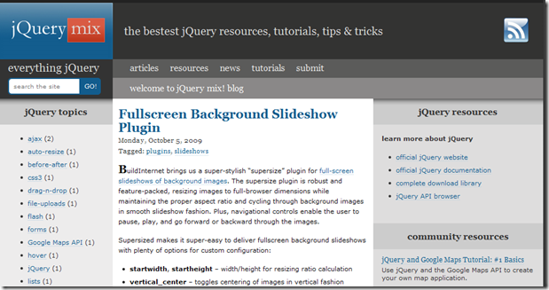 jQuery Resources jQuery Resources