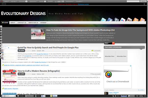 Fluid Web Plage Layout