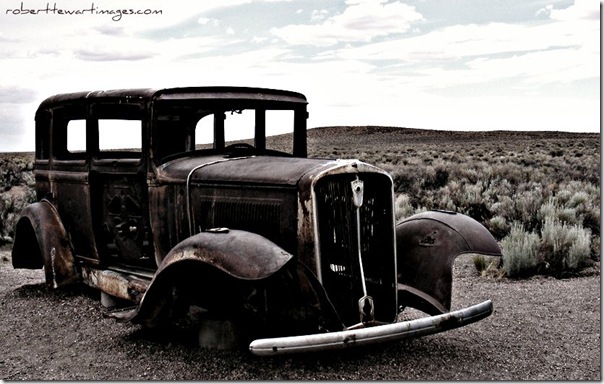 Abandon Car along Route 66 by Robert Tewart