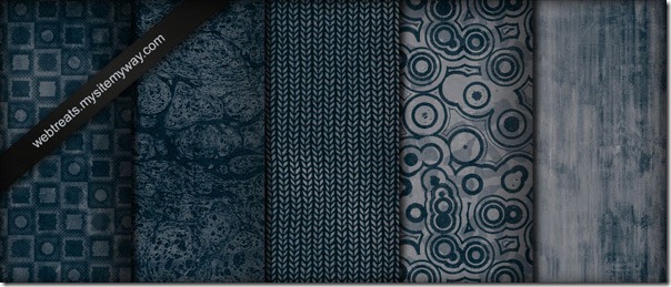 Tileable Midnight BLue Grunge Patterns