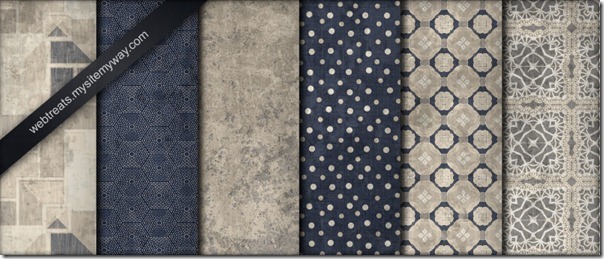 White Washed Blue and Beige Grunge Patterns