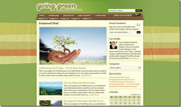going-green-studiopress-theme