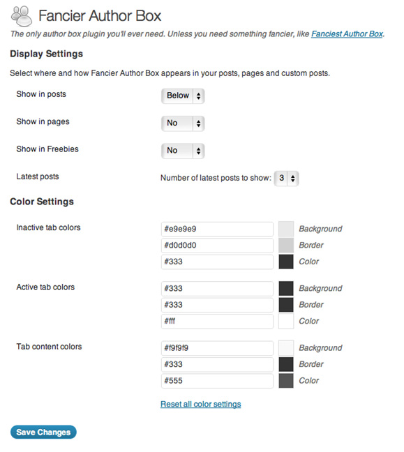 Fancier Author Box WordPress Plugin