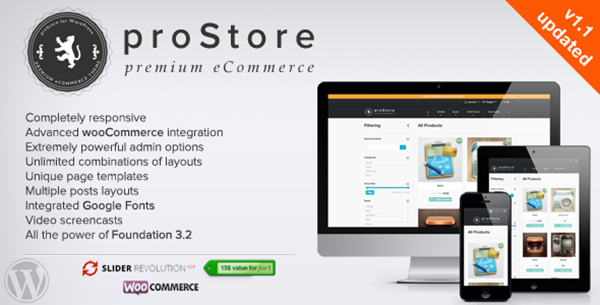 Prostore - eCommerce WordPress Theme