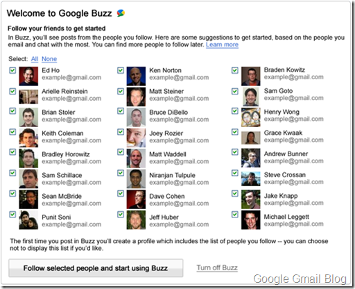 new Buzz startup thumb Google Buzz Makes Another Change