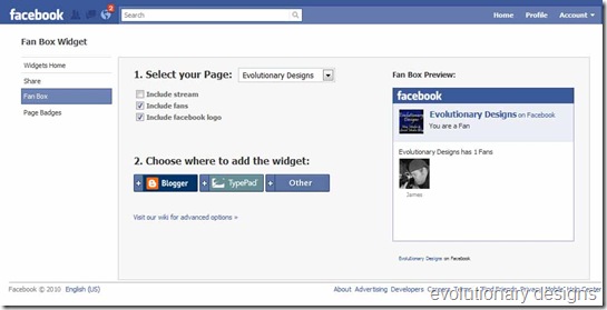 facebookfanpageboxsetup thumb How to Add a Facebook Fan Page Box To WordPress