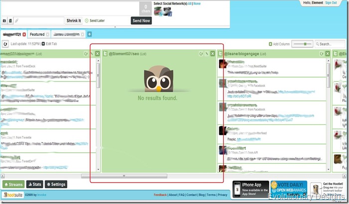hootsuite printscreen